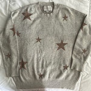 Boho Gray star sweater